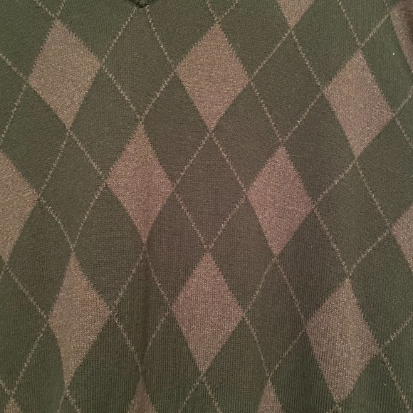 Van Heusen Argyle Long Sleeve Sweater Sz XL - Picture 3 of 4